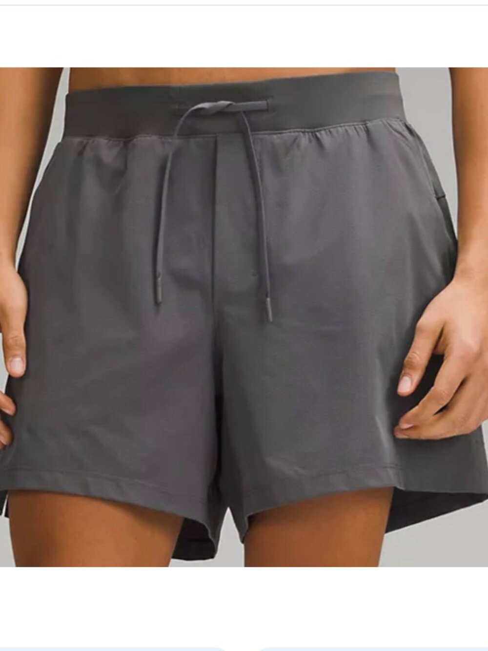 Lululemon Zeroed In linerless shorts gray XS